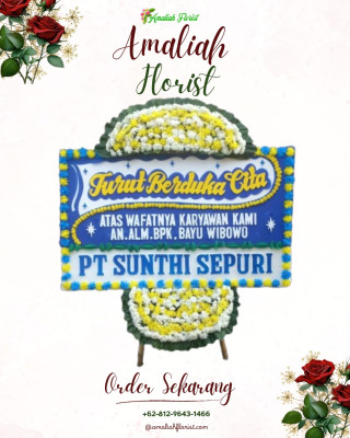Papan Bunga Duka di Siding